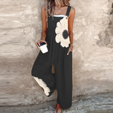 Jumpsuit Relaxed Fit in Nero Stampato