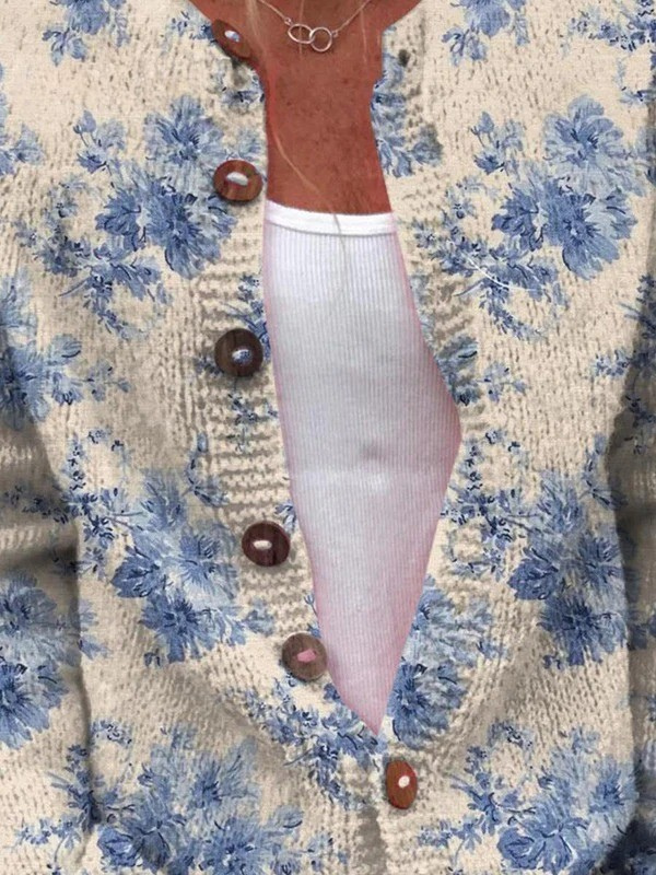 Cardigan Vintage in Maglia per Donna Aurora Roma