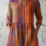 Nadia | Blusa Lunga con Scollo a V Elegante