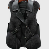 Alina™ gilet in pelle – Elegante e senza tempo