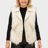 Alina™ gilet in pelle – Elegante e senza tempo