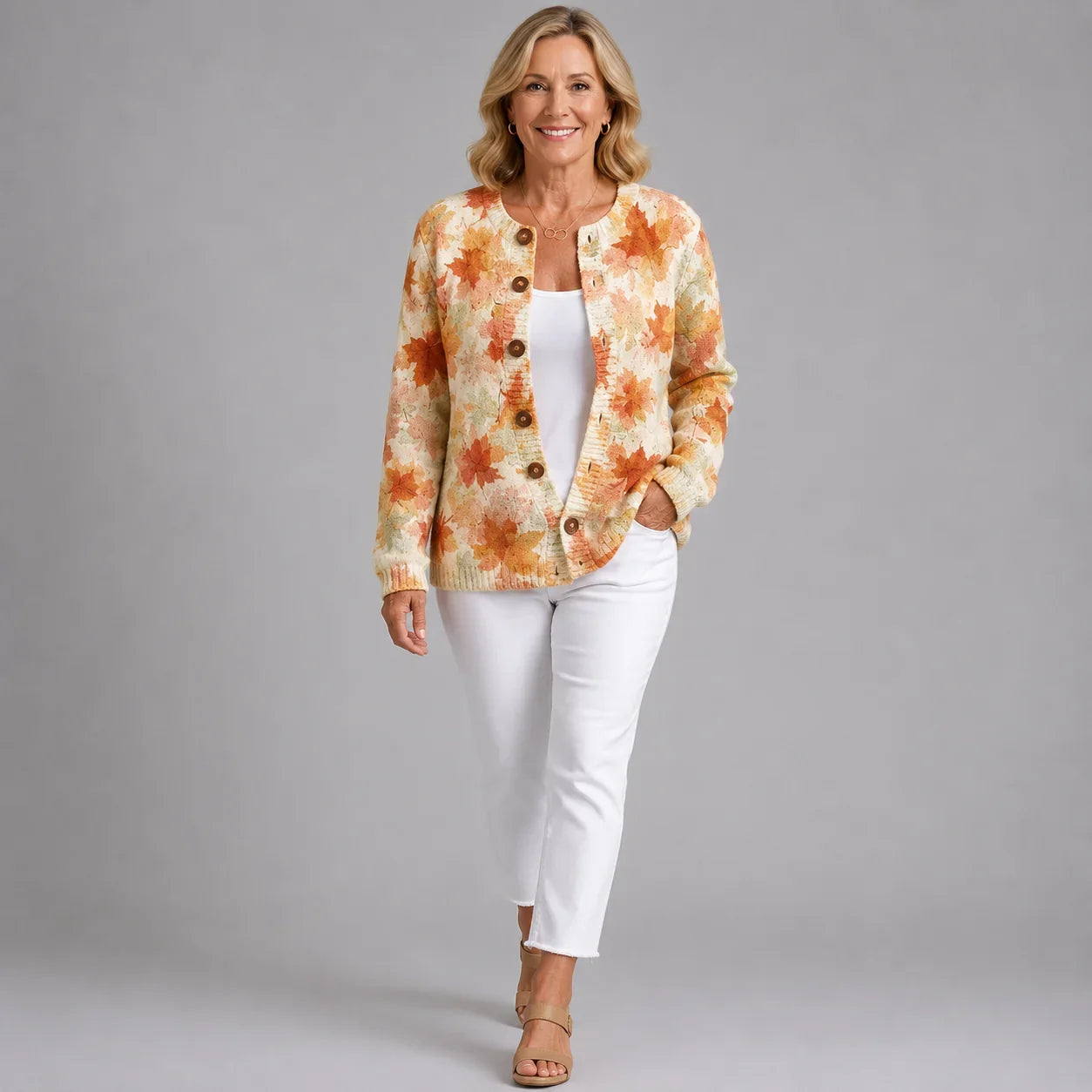 Cardigan Vintage in Maglia per Donna Aurora Roma