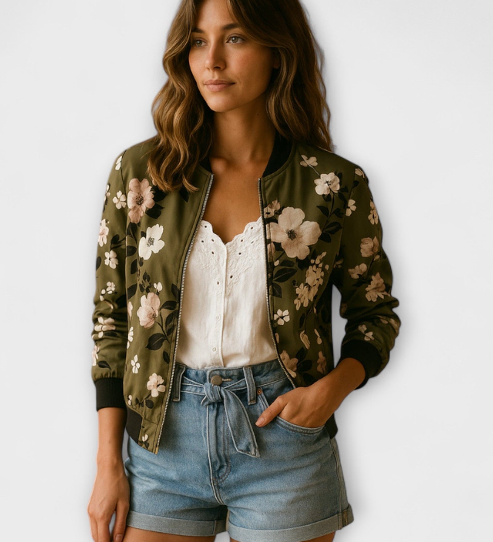 Kaélīn – Giacca bomber floreale
