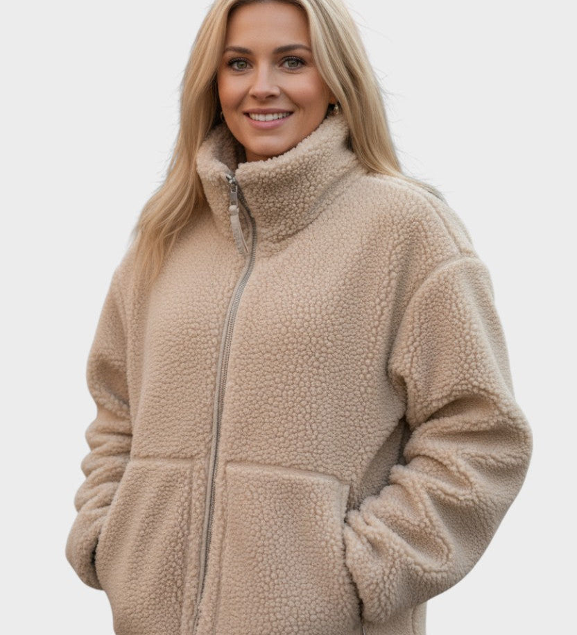 Kaja™ | Cappotto teddy elegante