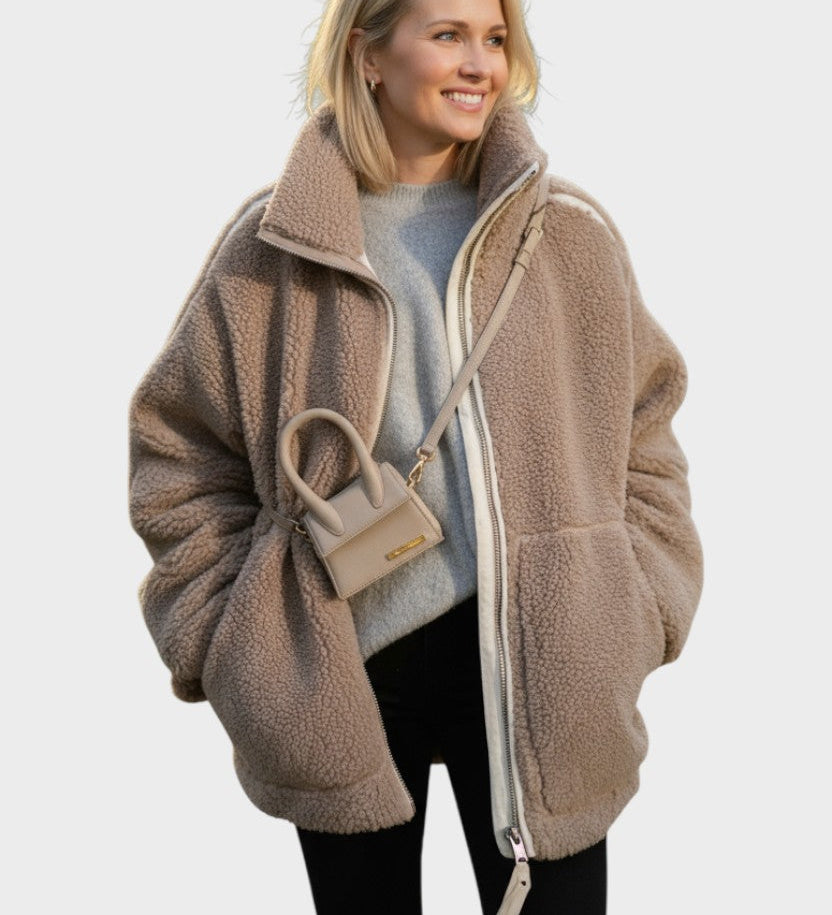 Kaja™ | Cappotto teddy elegante