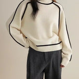 Donna | Elegante Maglione con Collo Alto