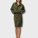 Mara - Cappotto in pelle di nubuck