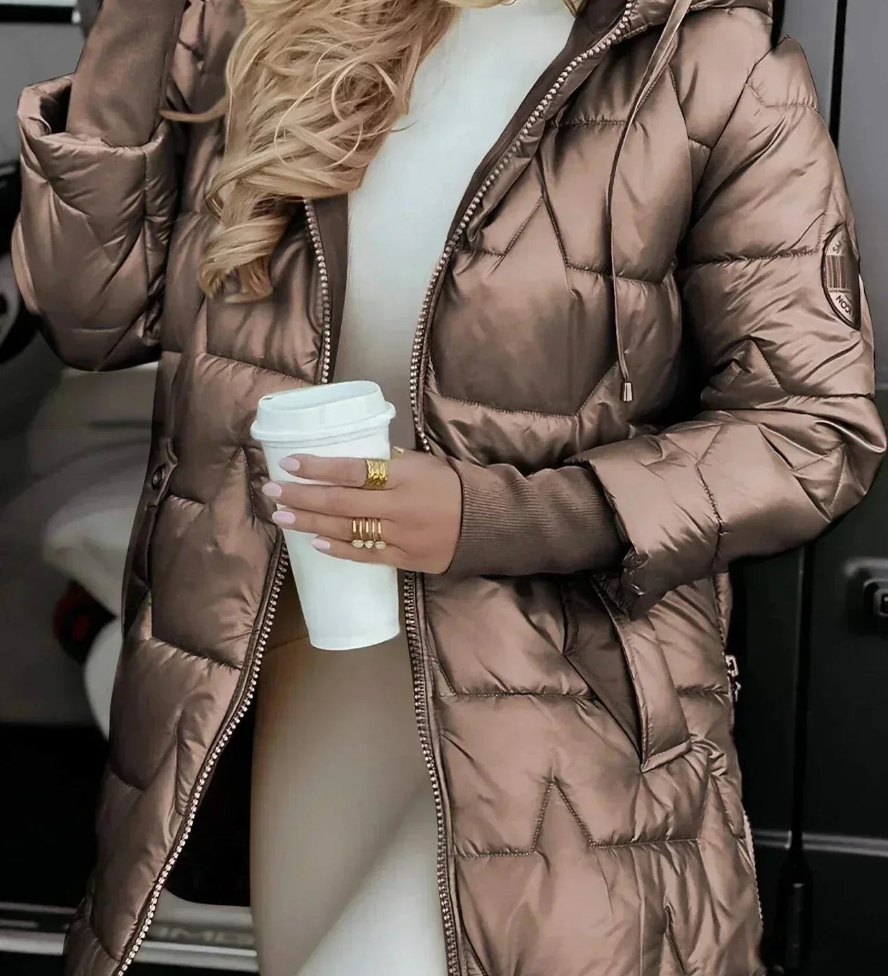 Marcella™ | Elegante cappotto autunnale con cappuccio