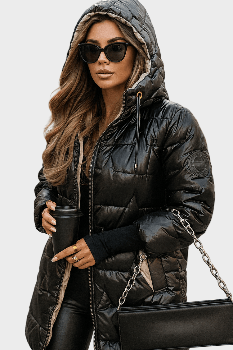Marcella™ | Elegante cappotto autunnale con cappuccio