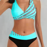 Mona - Bikini con Stampa in Toni Caldi