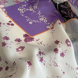 Violetta - sciarpa all'uncinetto (100% seta - 68cm)