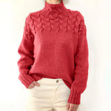 Elena | Maglione caldo con collo alto