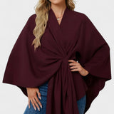 Yvette | Poncho Drappeggiato Elegante