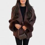 Dagmar™ | Cappotto elegante con pelliccia ecologica