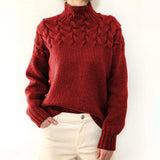 Elena | Maglione caldo con collo alto