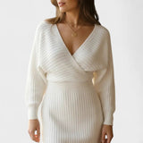 Klara™ | Abito avvolgente elegante con scollo a V