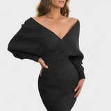 Klara™ | Abito avvolgente elegante con scollo a V