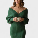 Klara™ | Abito avvolgente elegante con scollo a V
